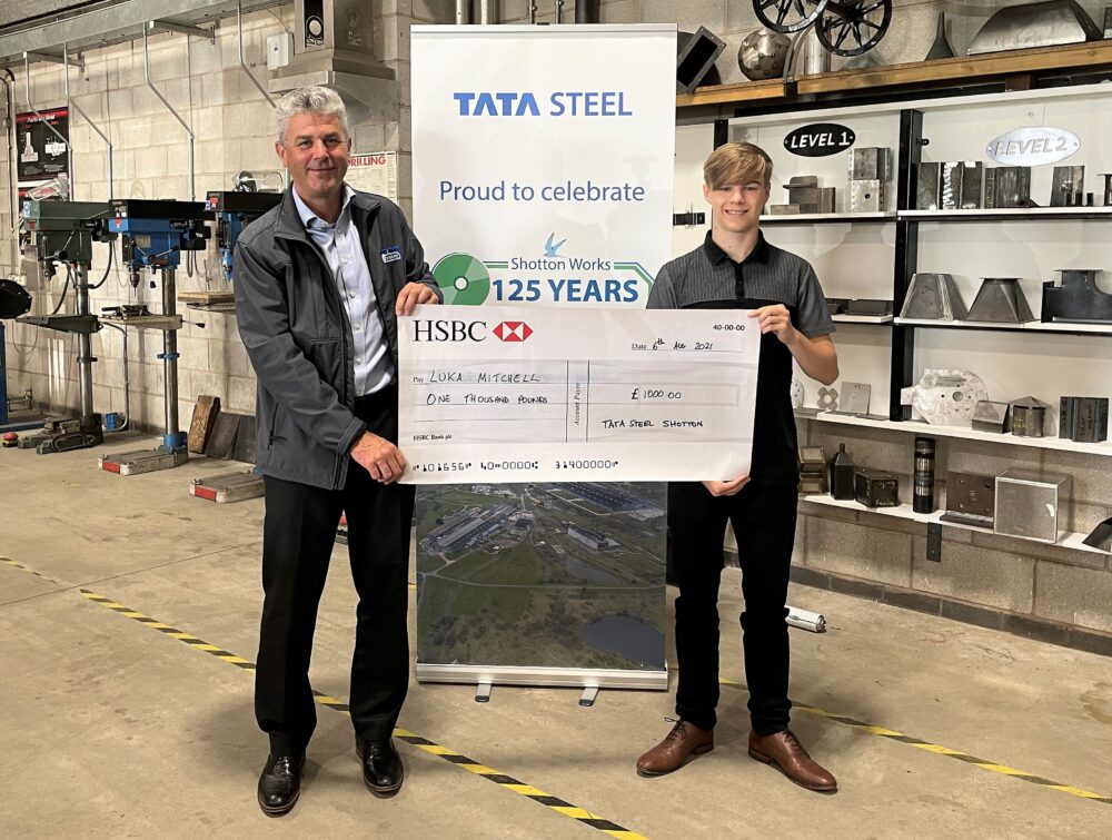 North Wales student designs metal sculpture for steel pioneer’s 125th anniversary