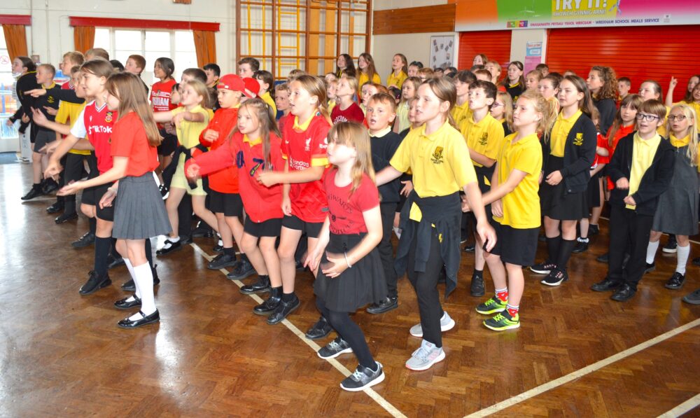 Poetic pupils record rap tribute to Wrexham AFC and Hollywood owners
