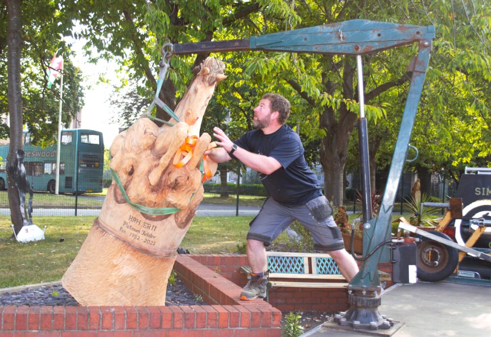 Sculpture by top chainsaw artist added to £5.2m clocktower restoration site