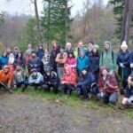 Members of the Joe’s Ice Cream team, Centenary Forests, Swansea University Tree Society and the Penllergaer Trust at Pellergare Woods