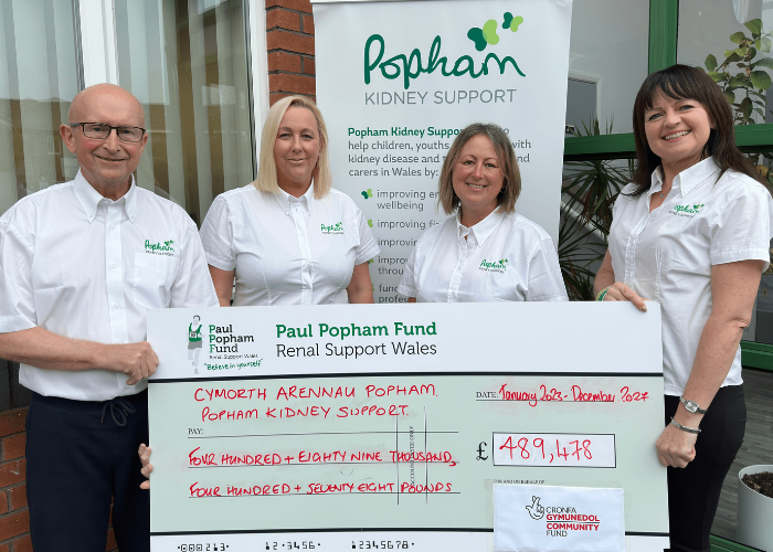 Popham Kidney Support awarded £500k National Lottery grant in its 10th year
