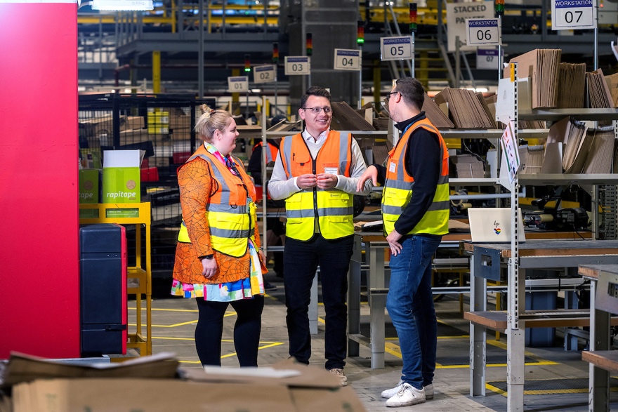 Amazon team in Swansea celebrates as company is named top employer for second consecutive year