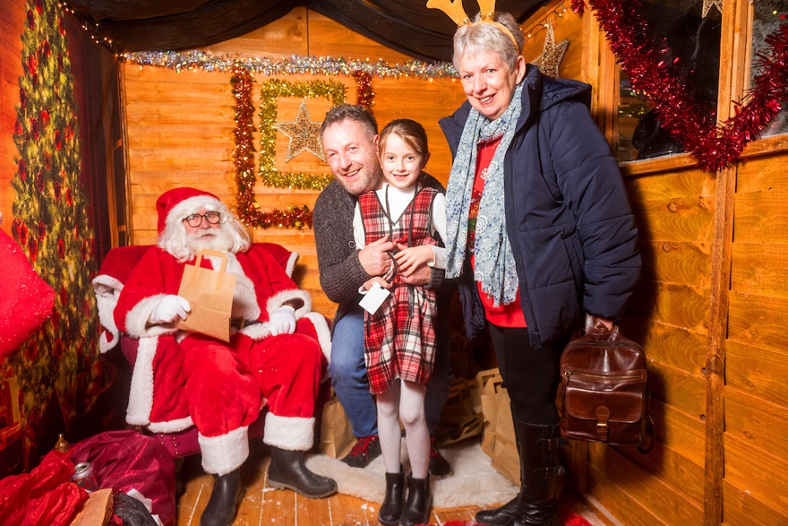 Holiday season celebrations take place at Amazon in Swansea