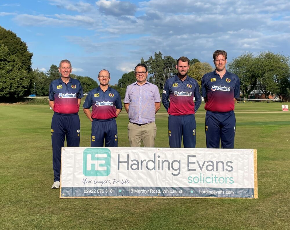 Harding Evans Renews Support for Whitchurch Heath Cricket Club