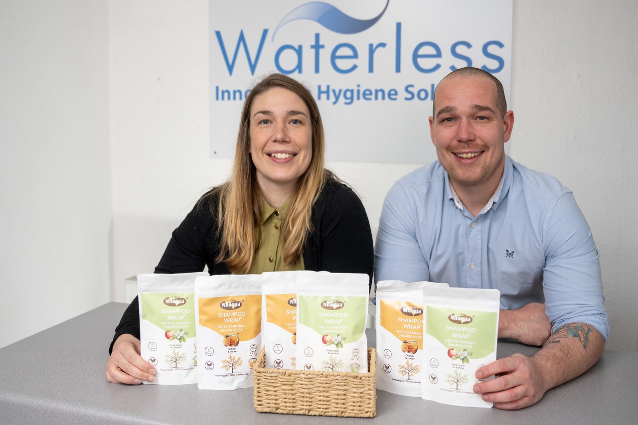 Welsh innovation leads sustainable revolution in healthcare: Waterless launches world’s first biodegradable shampoo cap