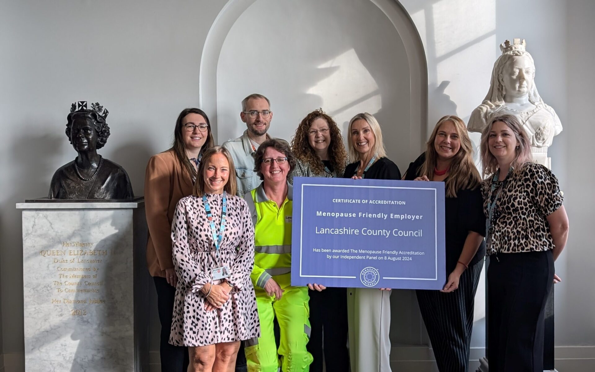 Lancashire County Council awarded the Menopause Friendly Accreditation