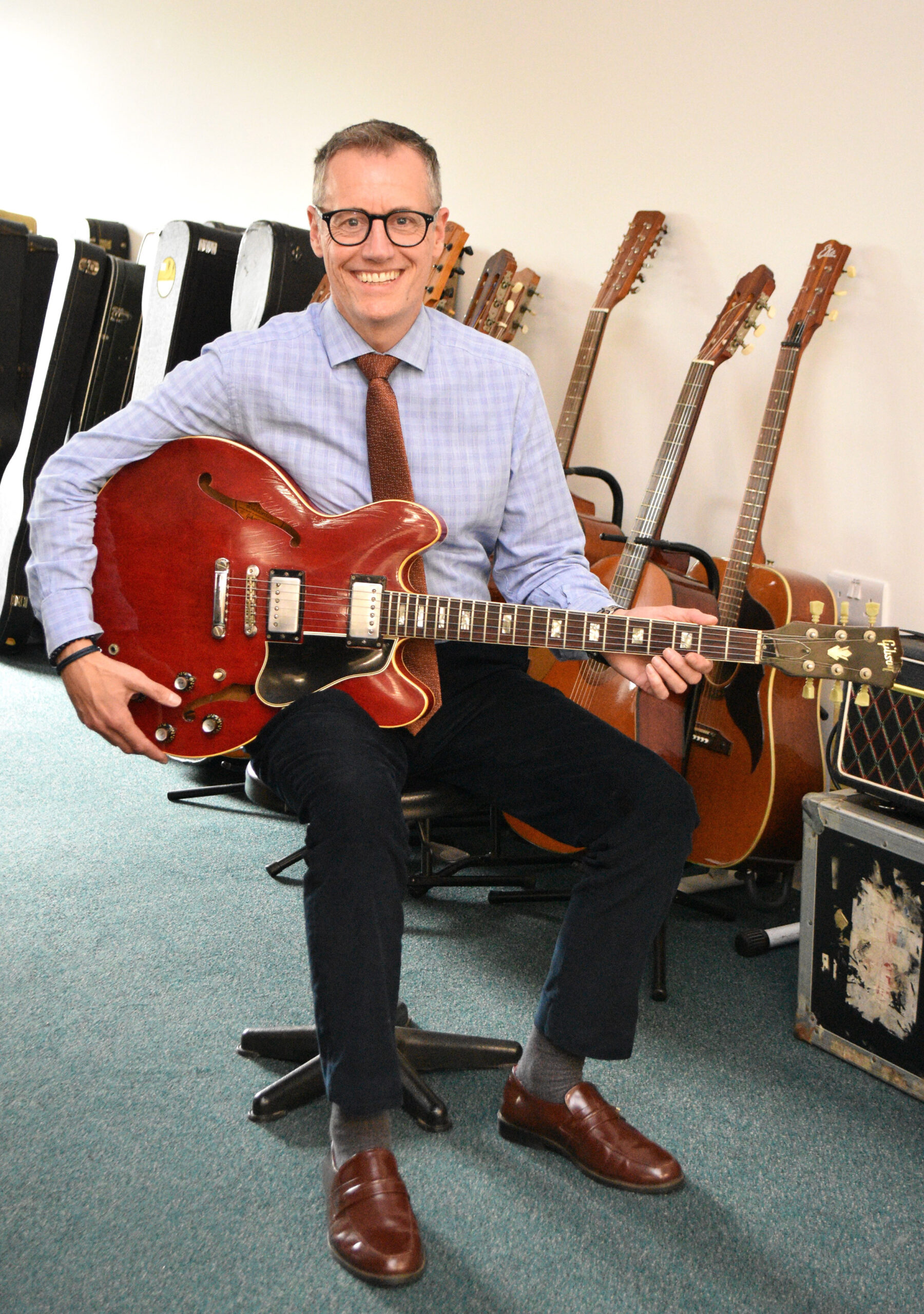 Shrewsbury musician’s guitar collection sells for £18,000 at auction