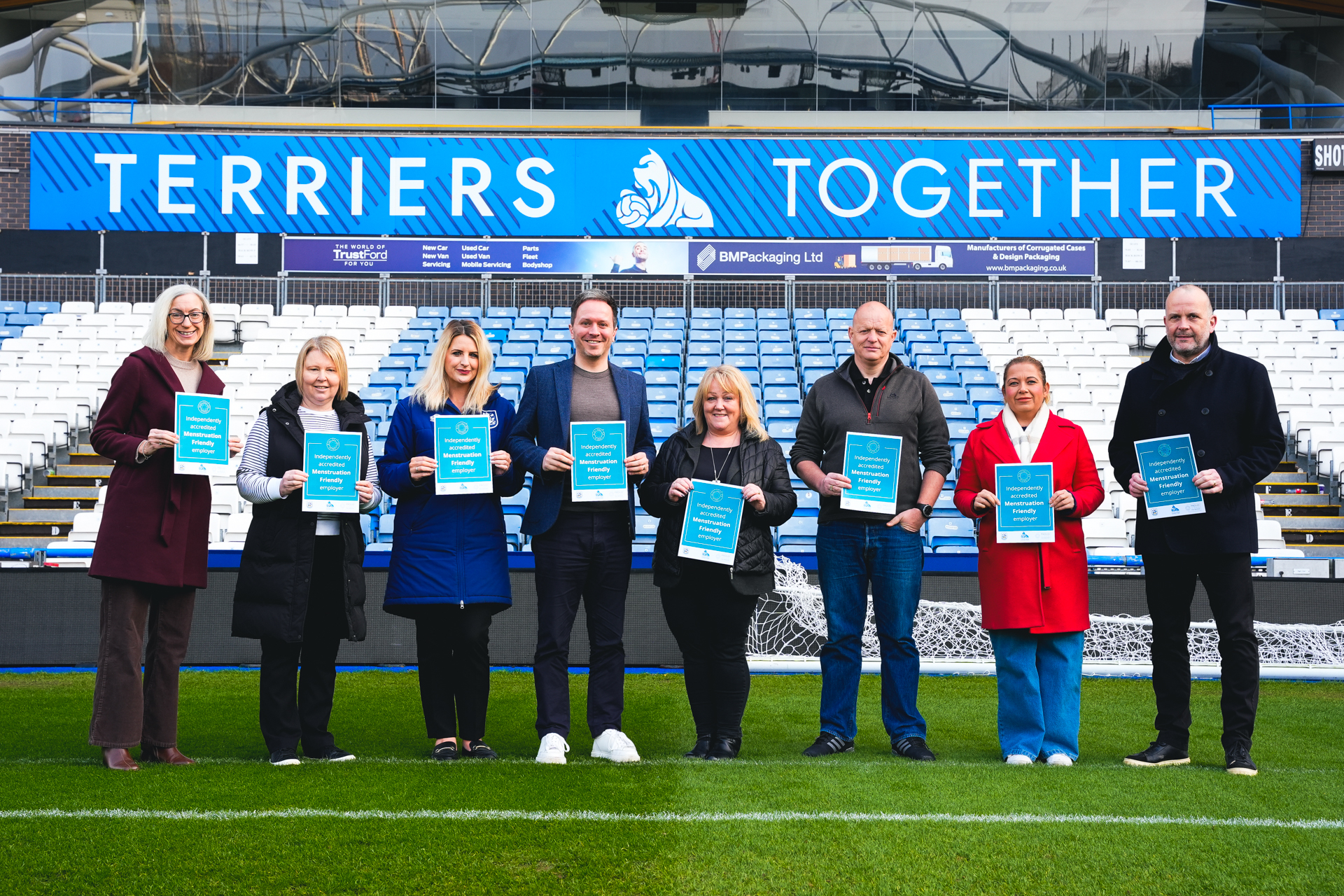 First Menstruation Friendly Accreditation awarded to  Huddersfield Town Football Club