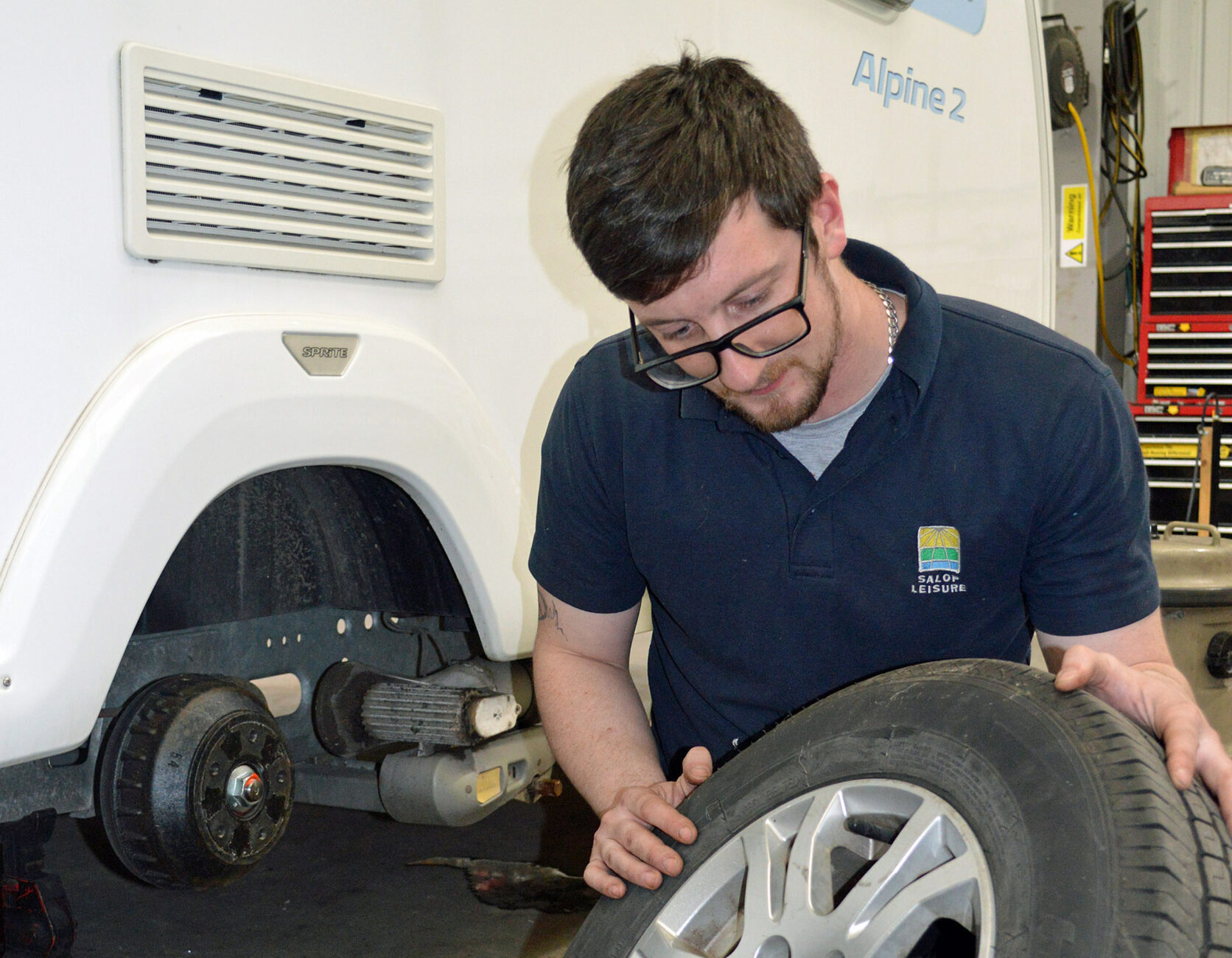 Touring caravans need an annual safety check and service before holidays