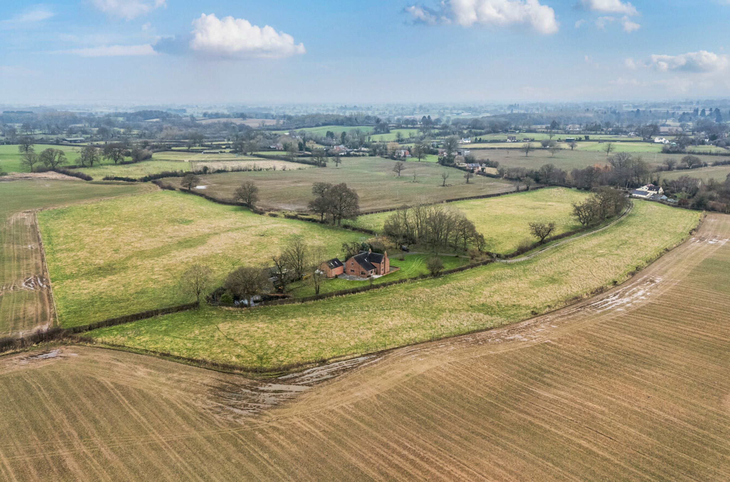 North Shropshire country property comes with over 15 acres of land