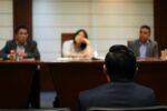 man in black shirt sitting beside woman in white shirt