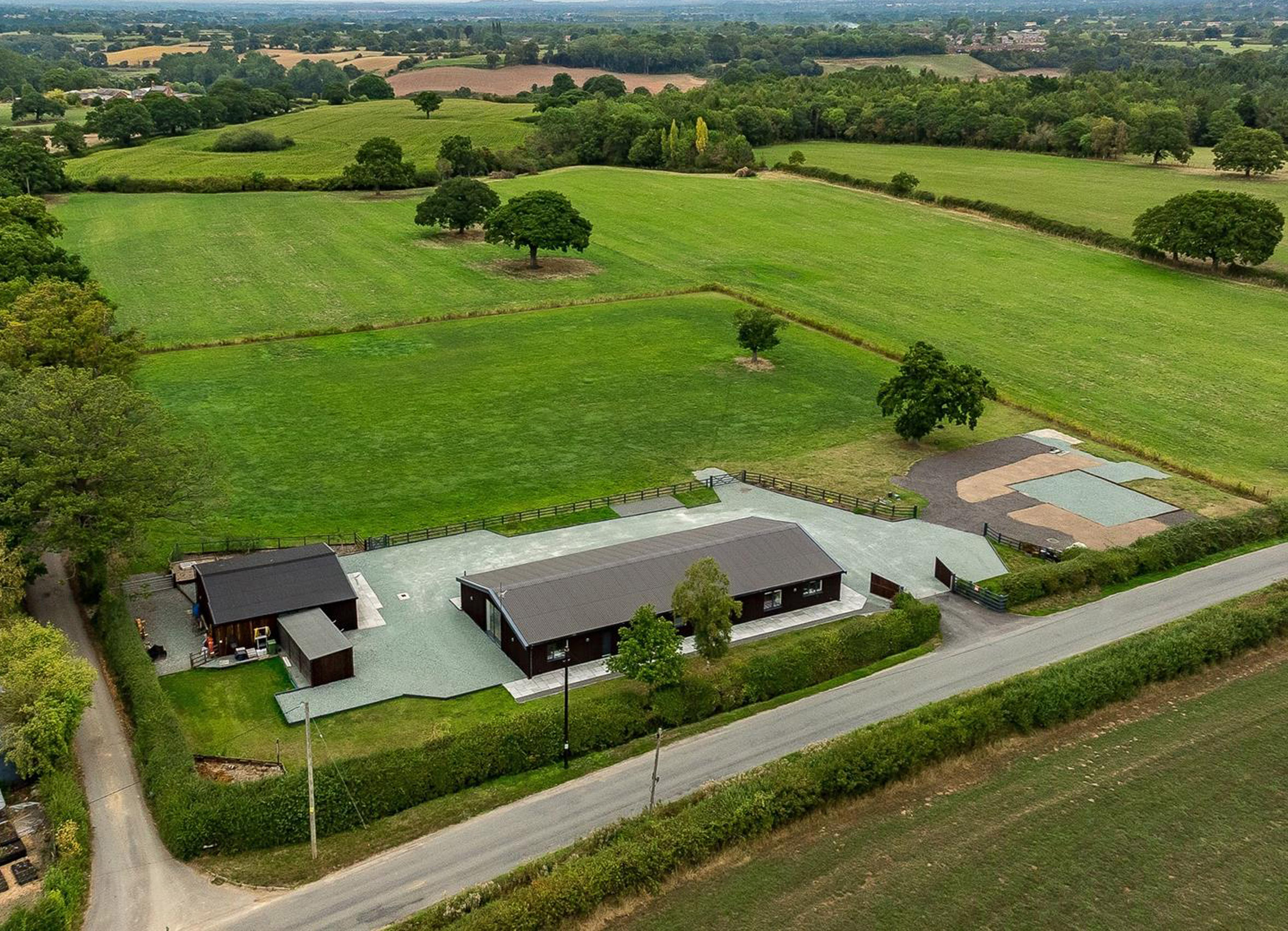 Imposing barn conversion combines modern design with idyllic location