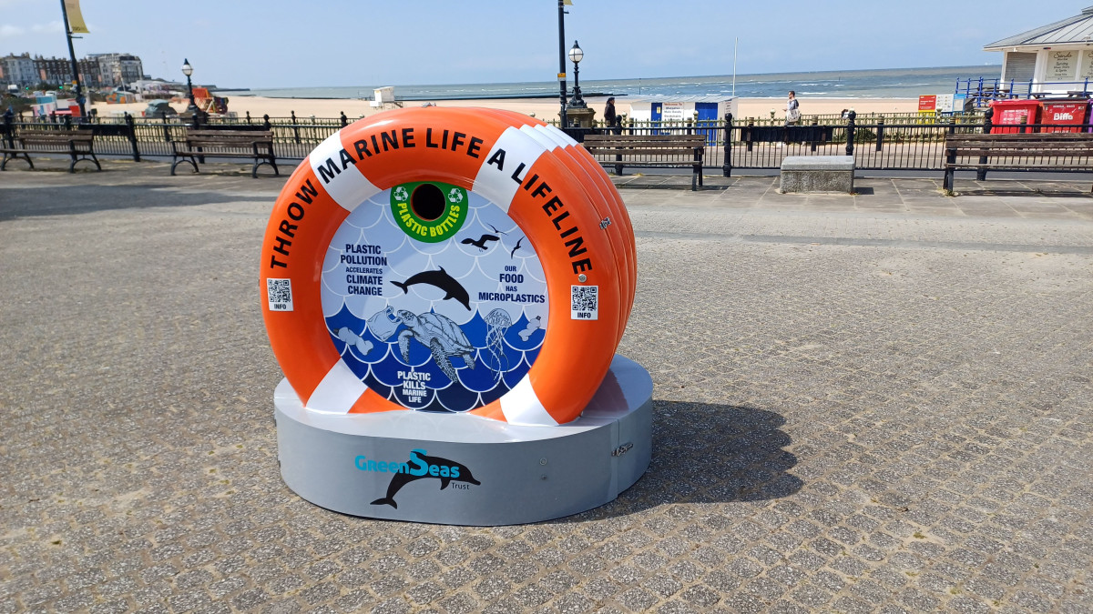 Tackling Plastic Pollution, GreenSeas Trust Unveils another Bin at Canary Wharf