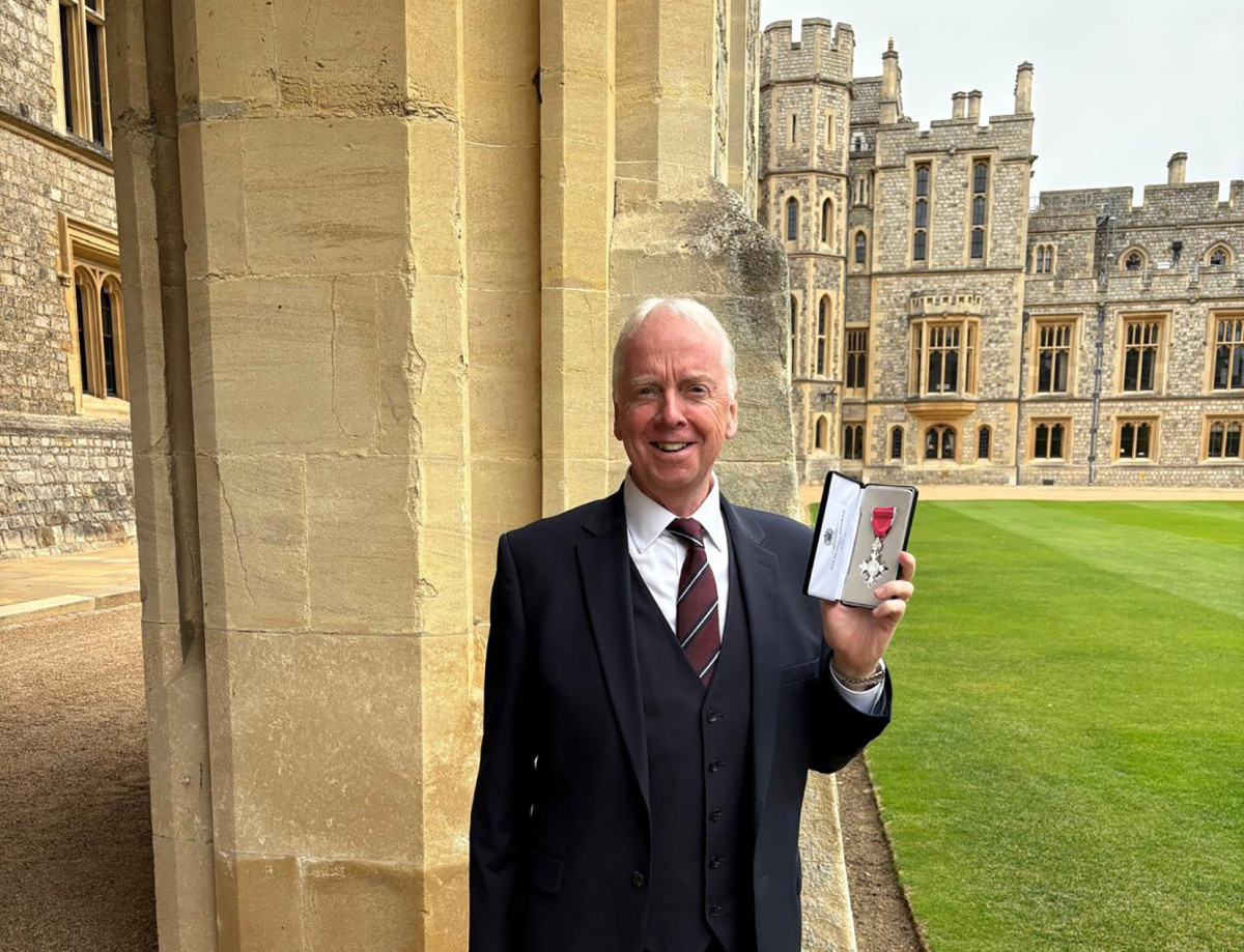 Autonomous aviation expert receives MBE from Prince William