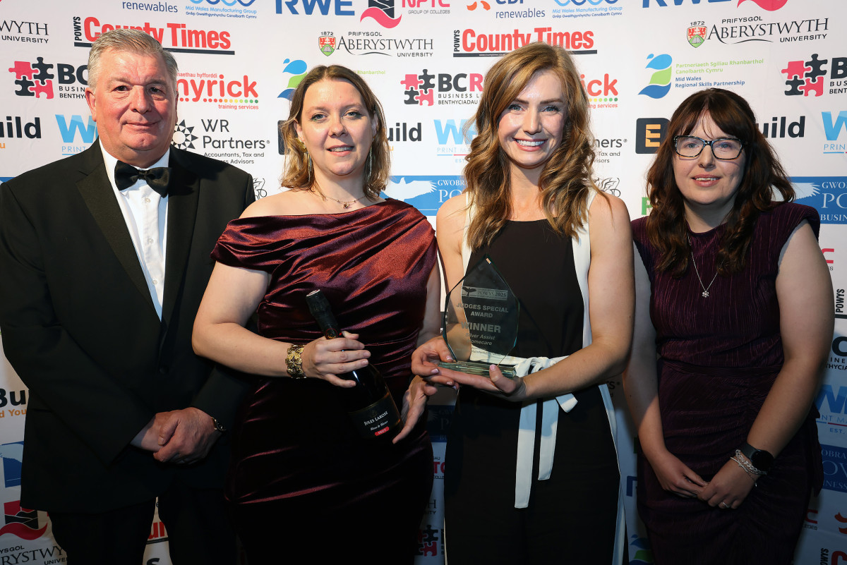 Home care provider rooted in community wins Powys Business Award