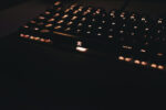 a keyboard with lights