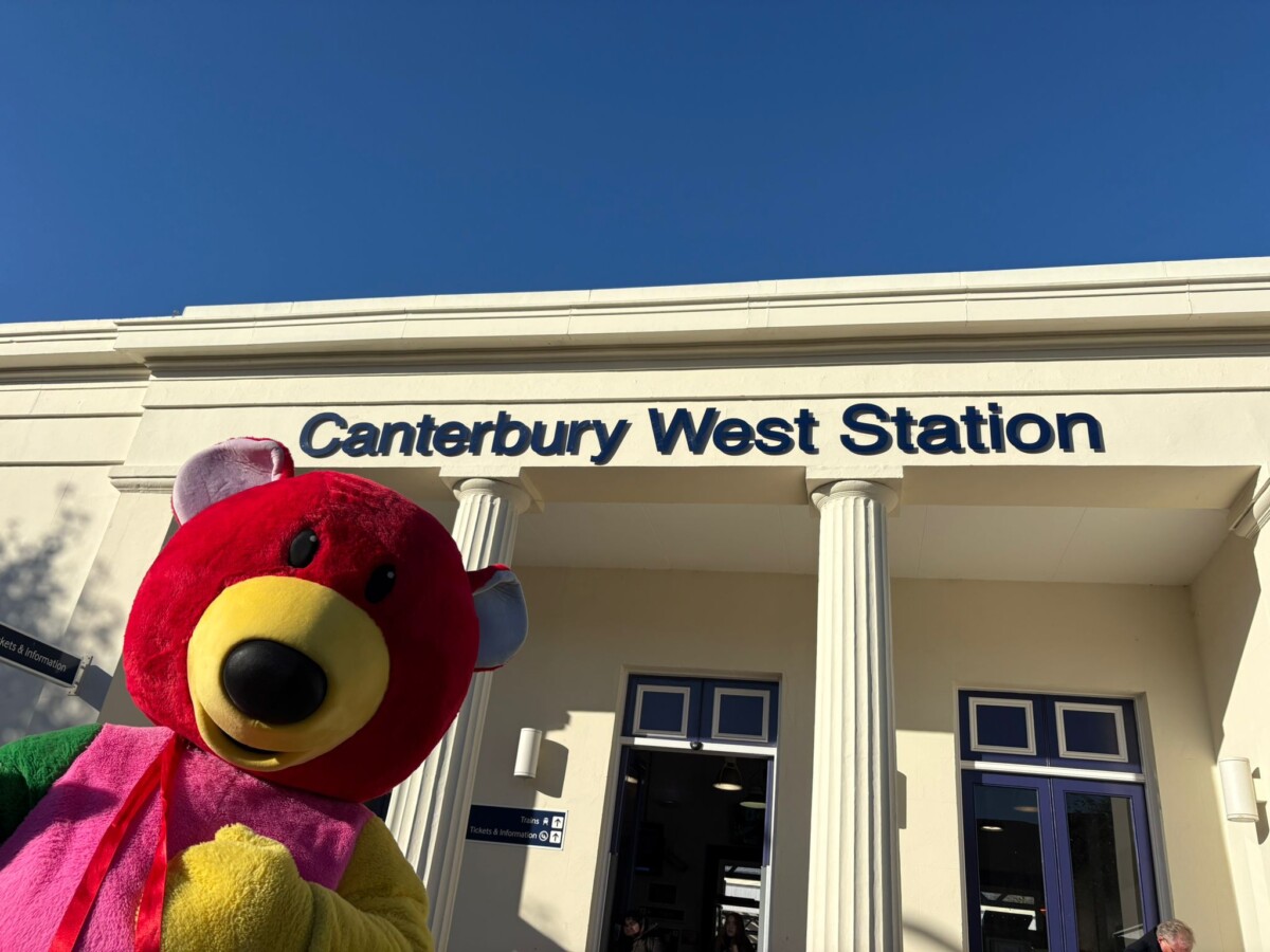Jo Proud and Hope Bear Deliver Festive Joy to the Rails