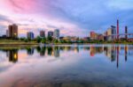 landscape photography of cityscape by water