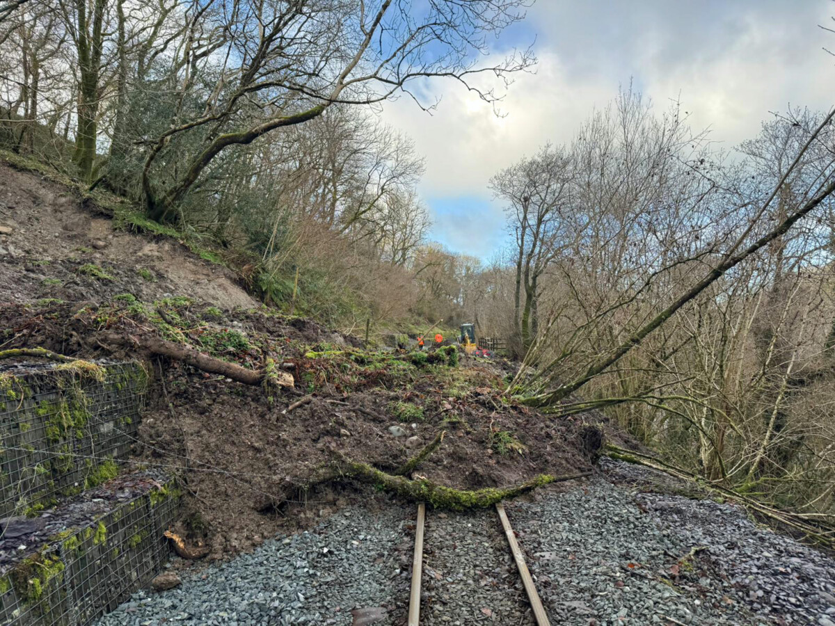 Landslide affects Christmas trains on Welsh Highland Railway