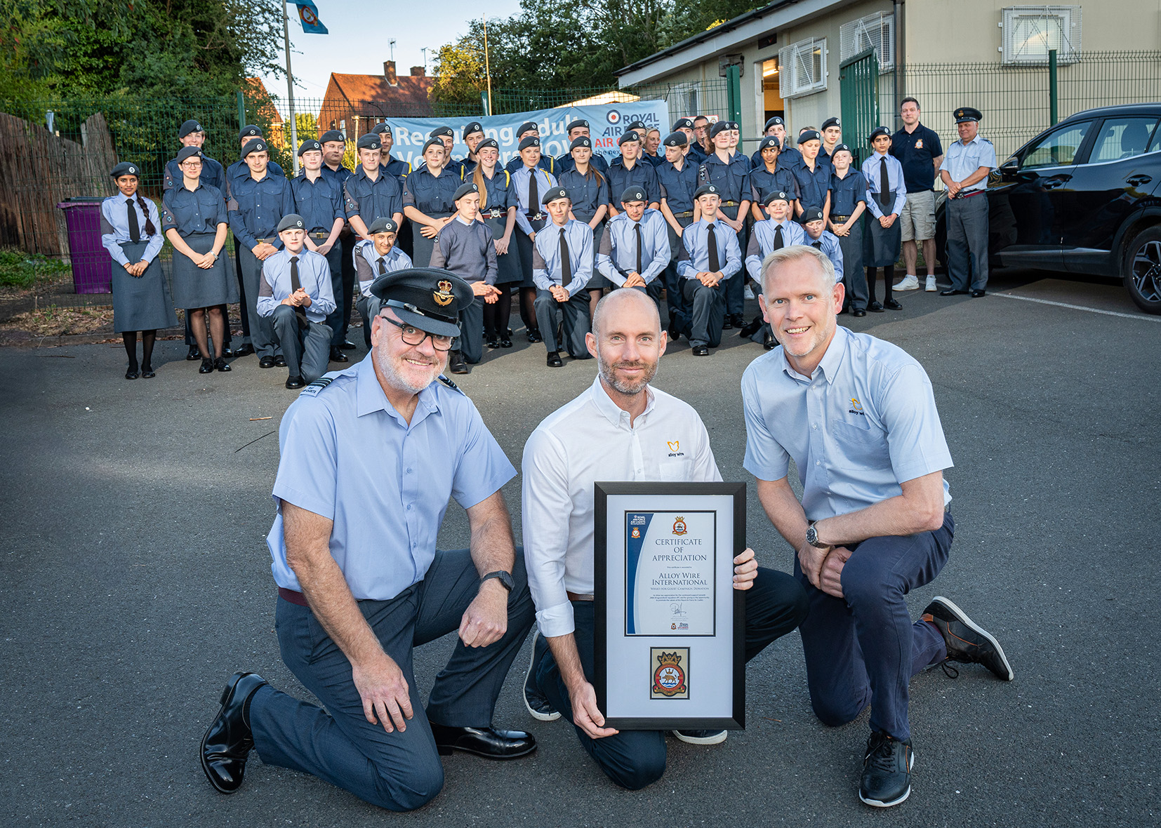 Black Country Air Cadets take off with £5000 grant from Alloy Wire International
