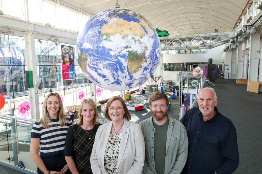 Thomas Carroll proud to insure Gaia – an artwork of the Earth by Luke Jerram – at Techniquest, as partners mark decade-long relationship